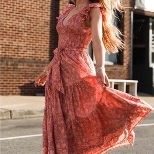 Cleobella Rita Ankle Dress Floral Size S